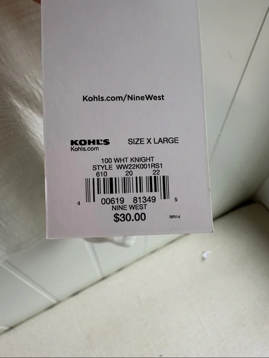 Nine West White Short-Sleeve Ruffle Detail Top - Picture 3 of 3